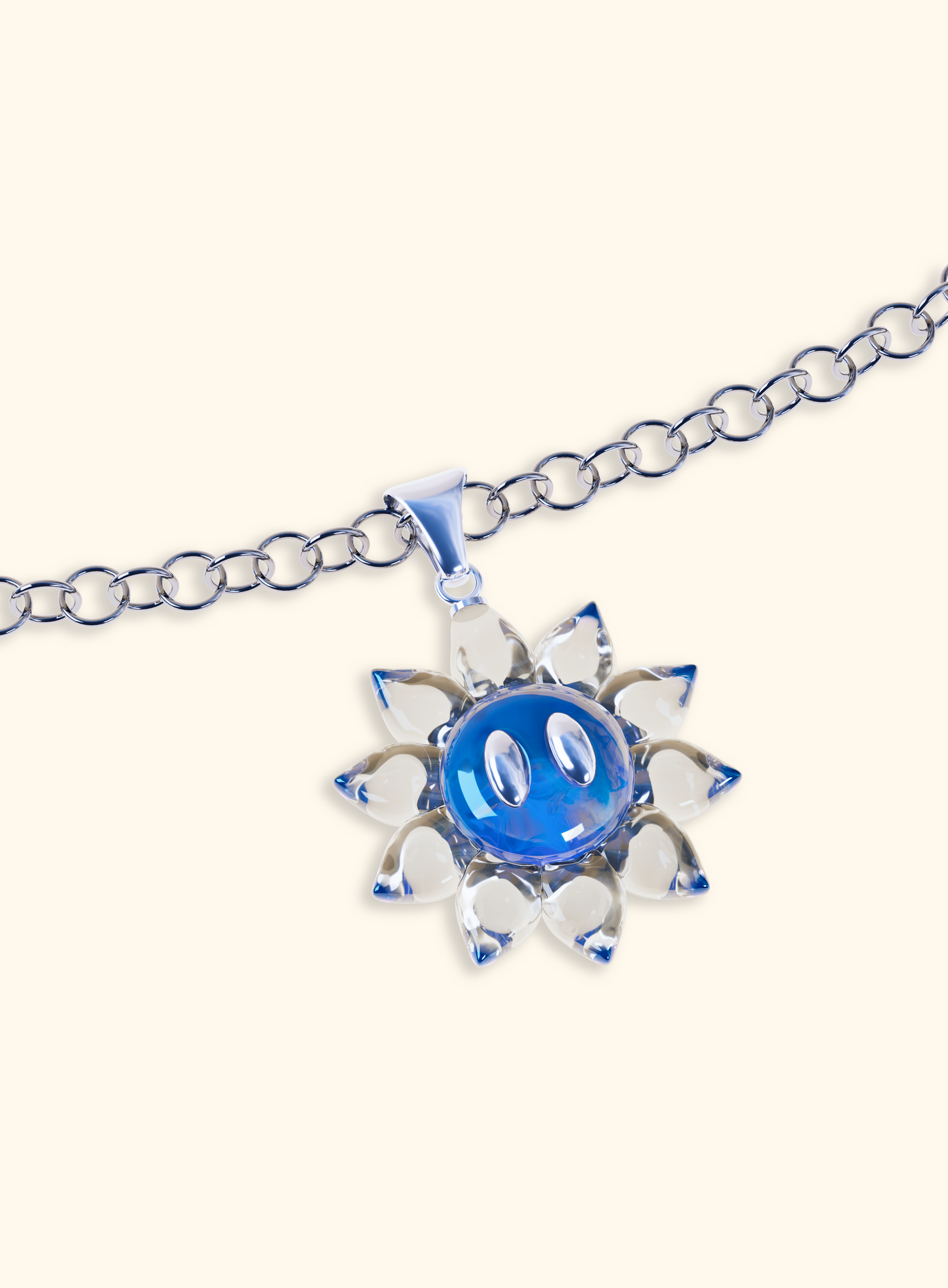 Collier Pendentif Sunflower - CRYSTAL
