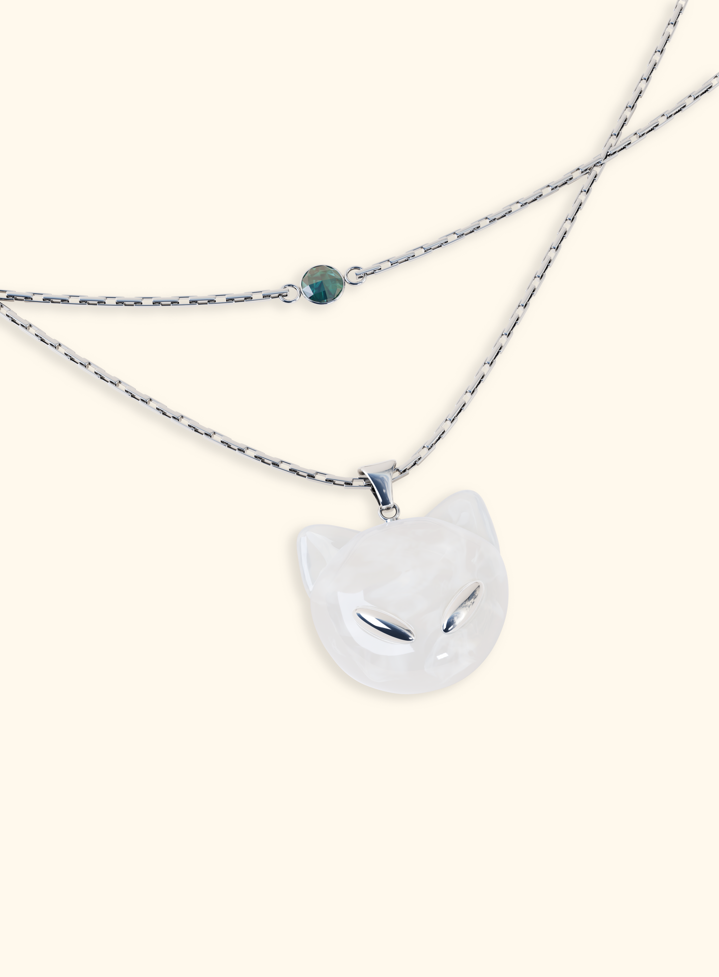 Collier double - CAT MOON