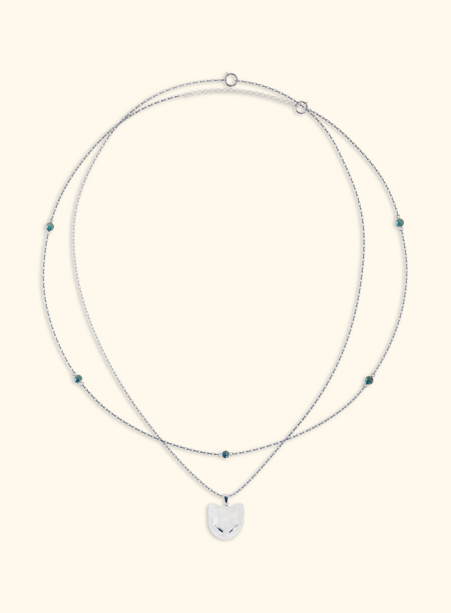 Collier double - CAT MOON