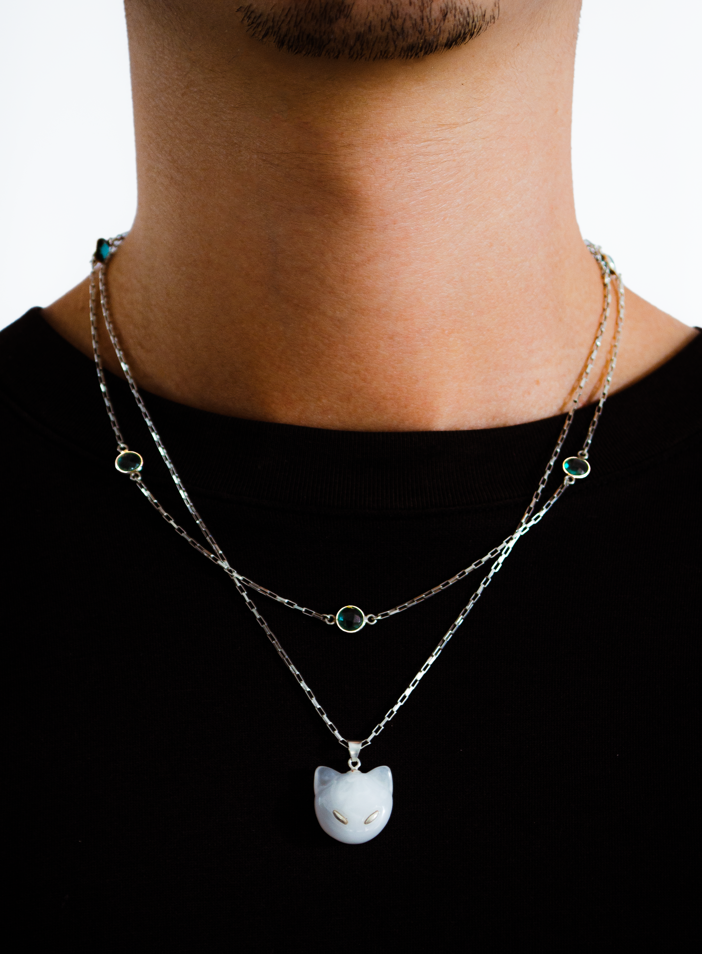 Collier double - CAT MOON