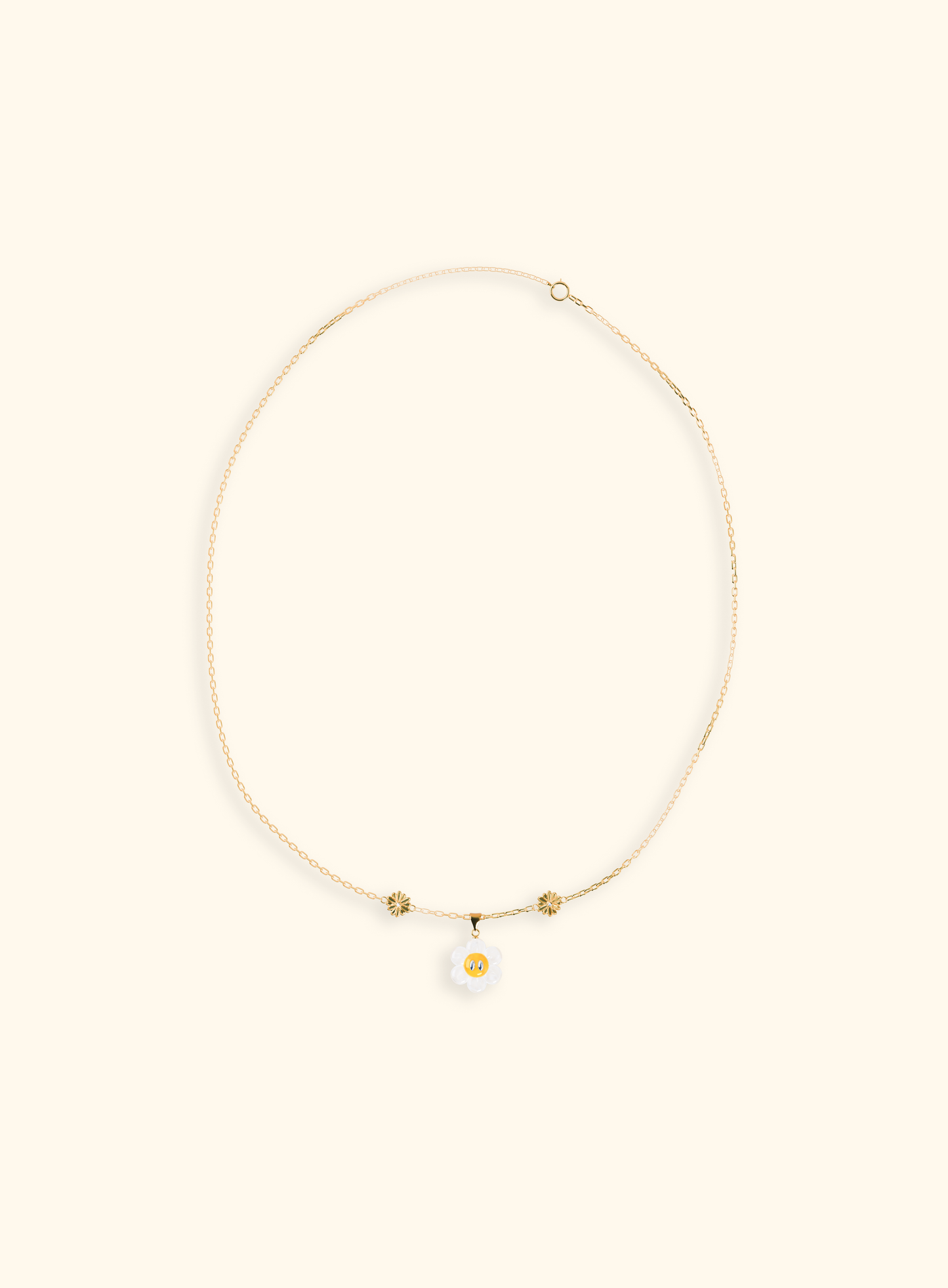 Collier Daisy - Plaqué Or 18k