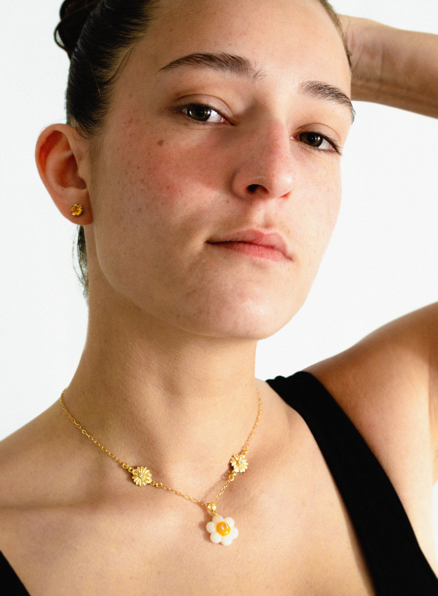 Collier Daisy - Plaqué Or 18k