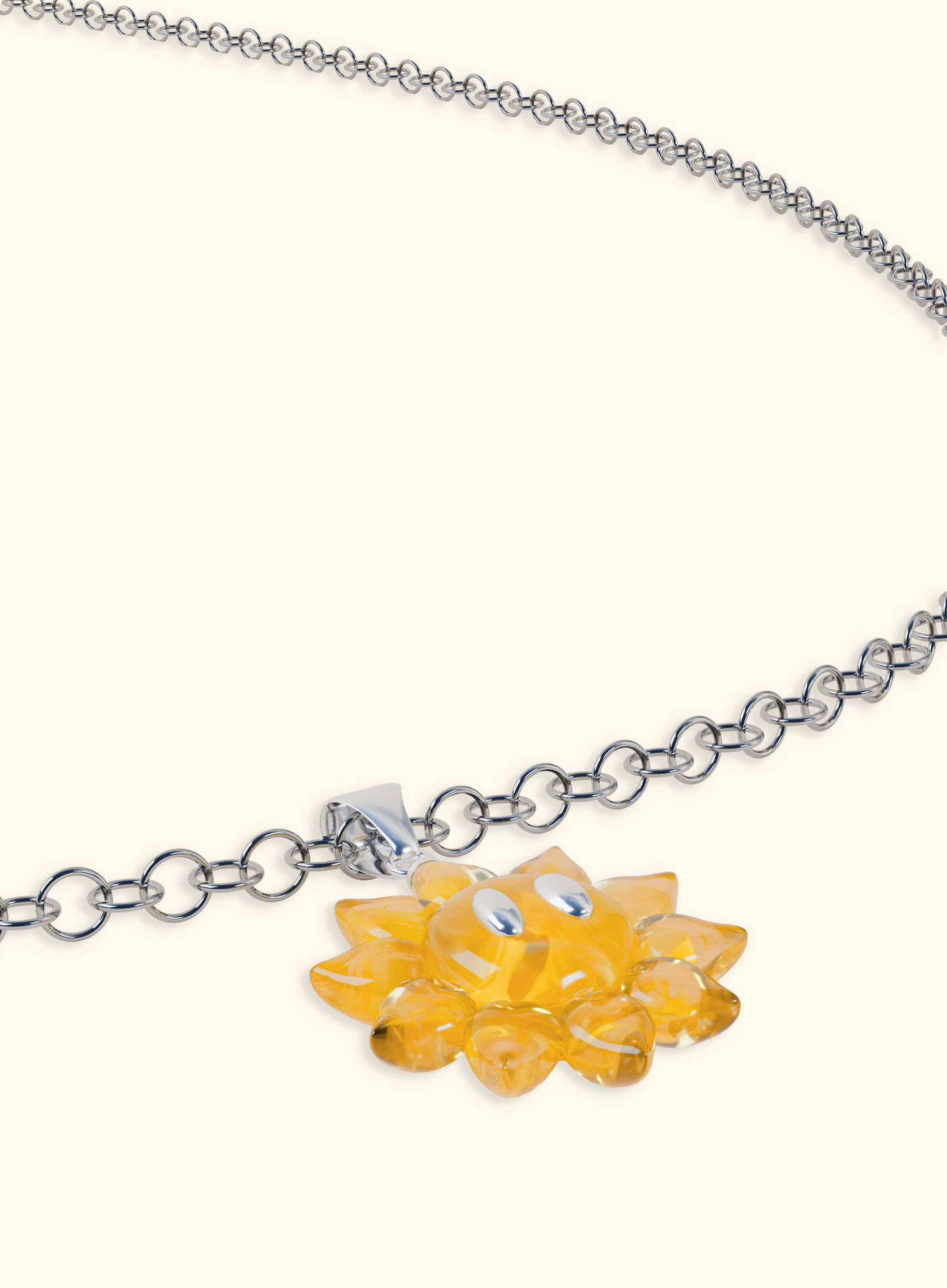 Collier Pendentif Sunflower - ARGENT 925