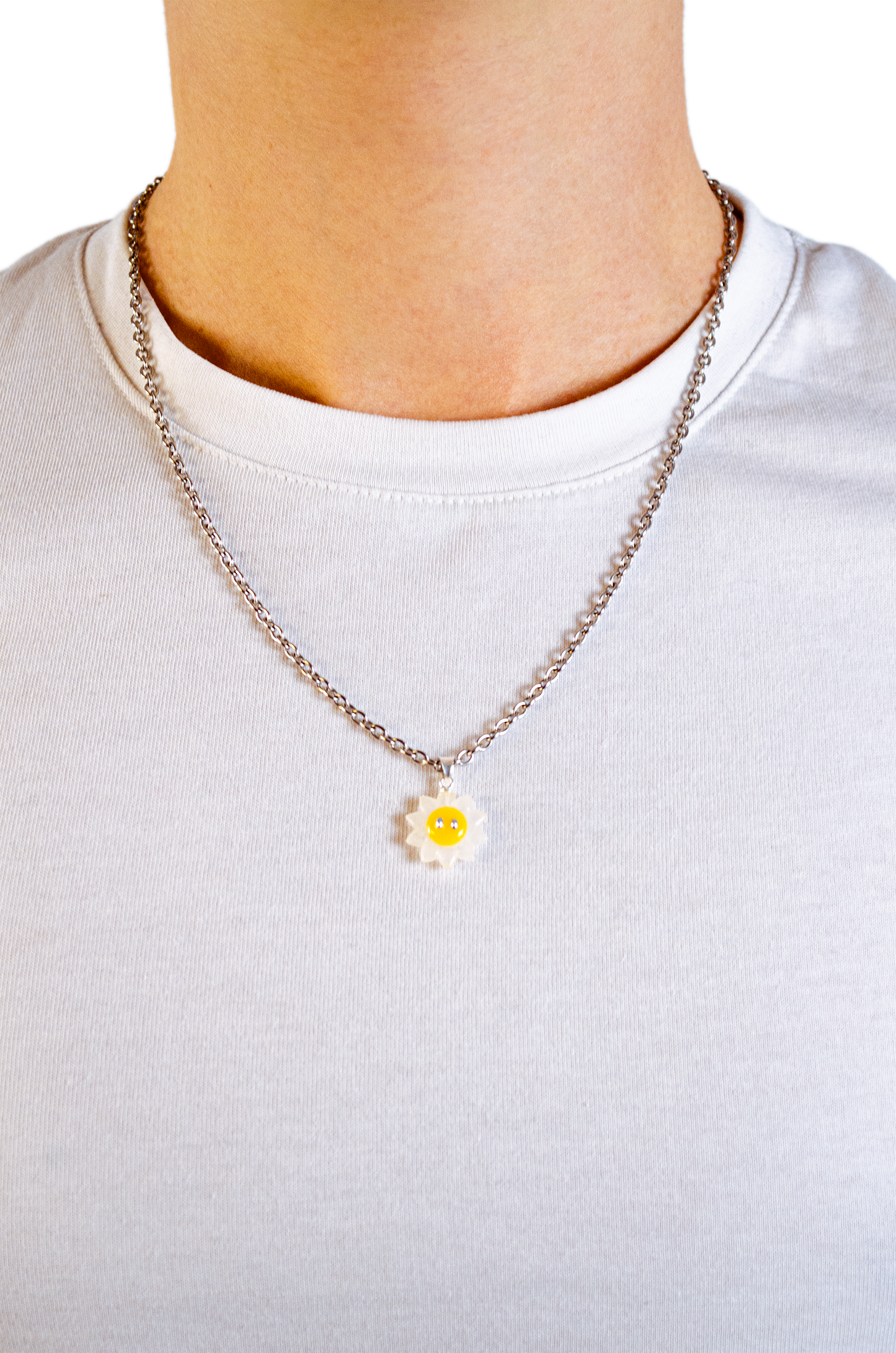 Collier Pendentif Sunflower - Bi-Color