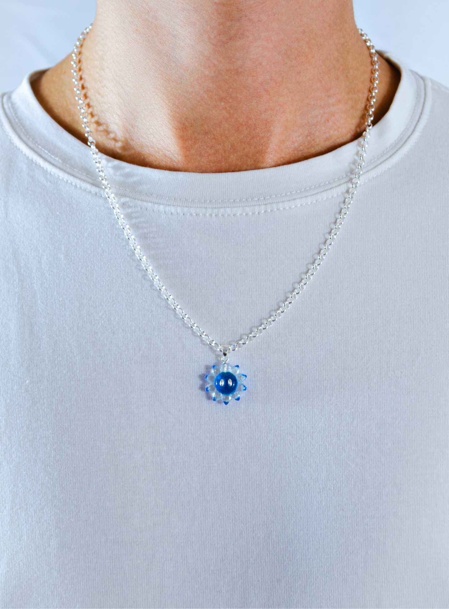 Collier Pendentif Sunflower - CRYSTAL