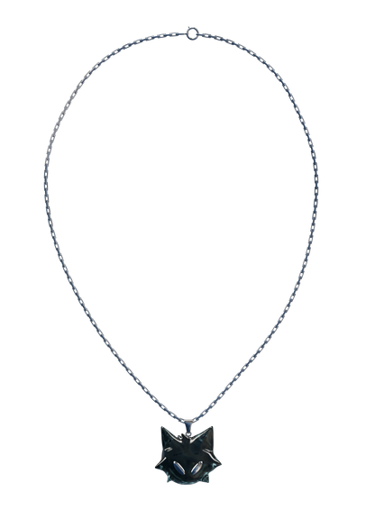 Collier Pendentif Chat - CAT MOON Noir