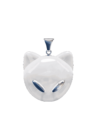 Collier CATMOON Blanc - 3 versions