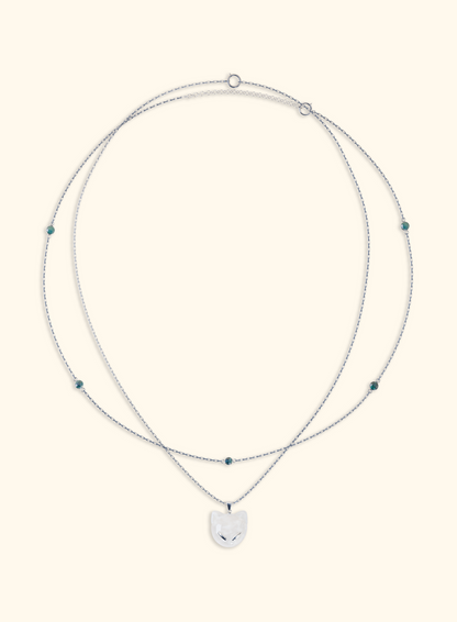 Collier double - CAT MOON
