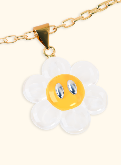 Collier Daisy - Plaqué Or 18k