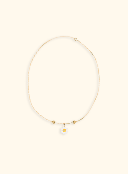 Collier Daisy - Plaqué Or 18k