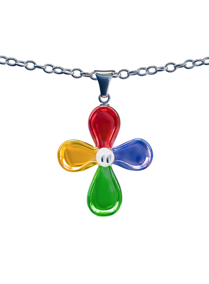 Flower Lucky Necklace - Multicolored