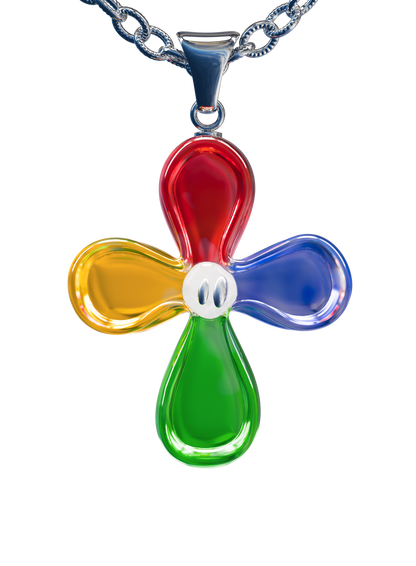 Flower Lucky Necklace - Multicolored