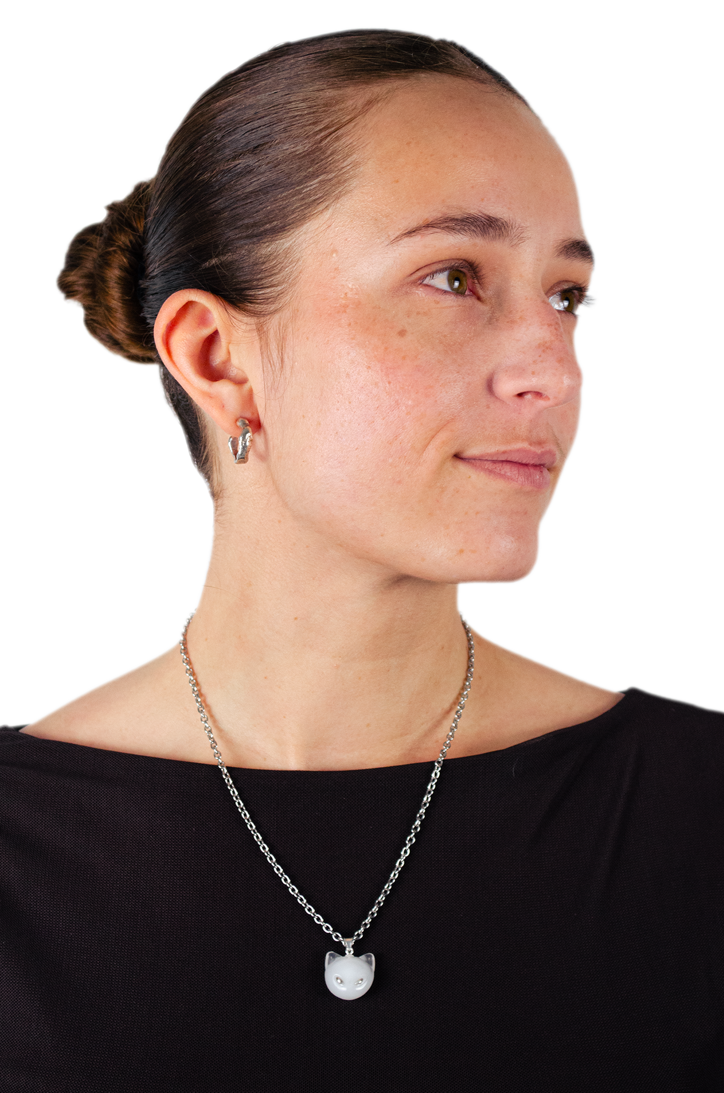 Collier CATMOON Blanc - 3 versions