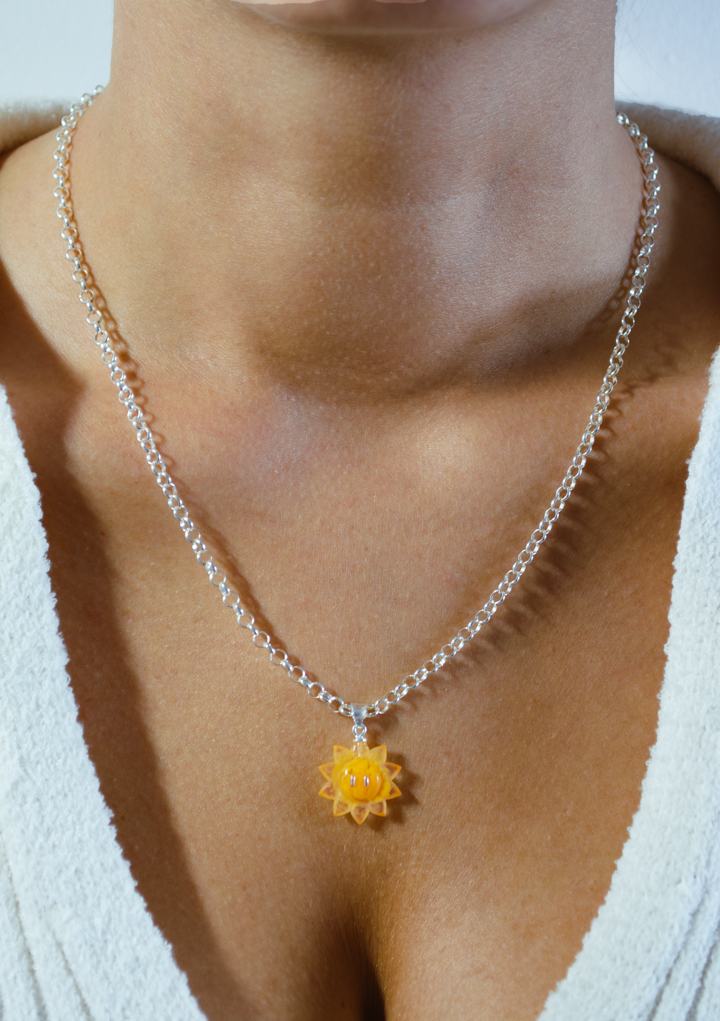 Collier Pendentif Sunflower - ARGENT 925