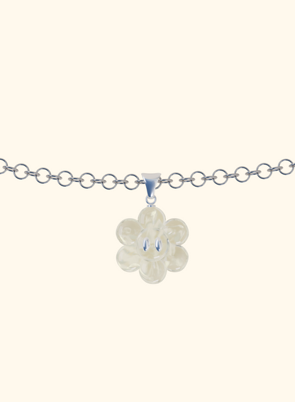 Pendentif & Chaîne argent 925 - FLOWER