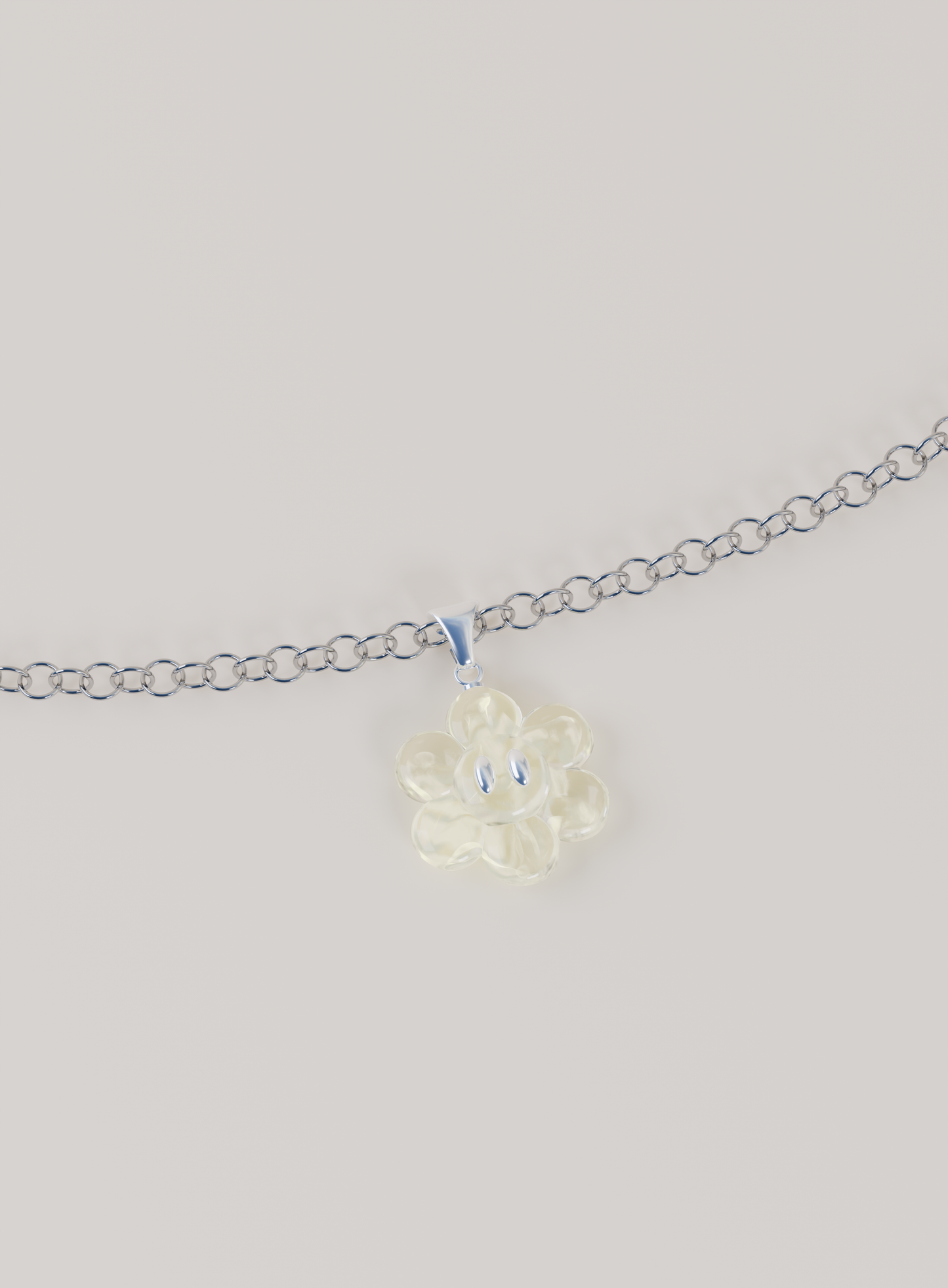 Pendentif & Chaîne argent 925 - FLOWER