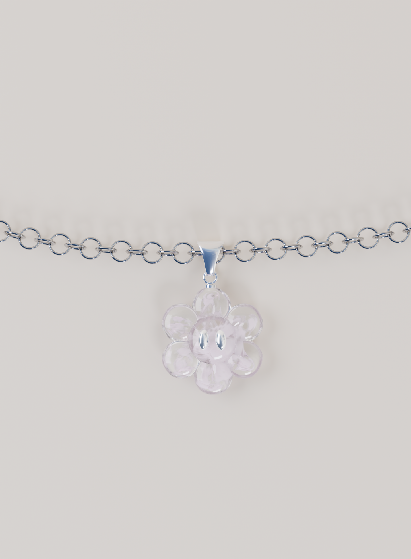 Pendentif & Chaîne argent 925 - FLOWER