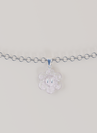 Pendentif & Chaîne argent 925 - FLOWER