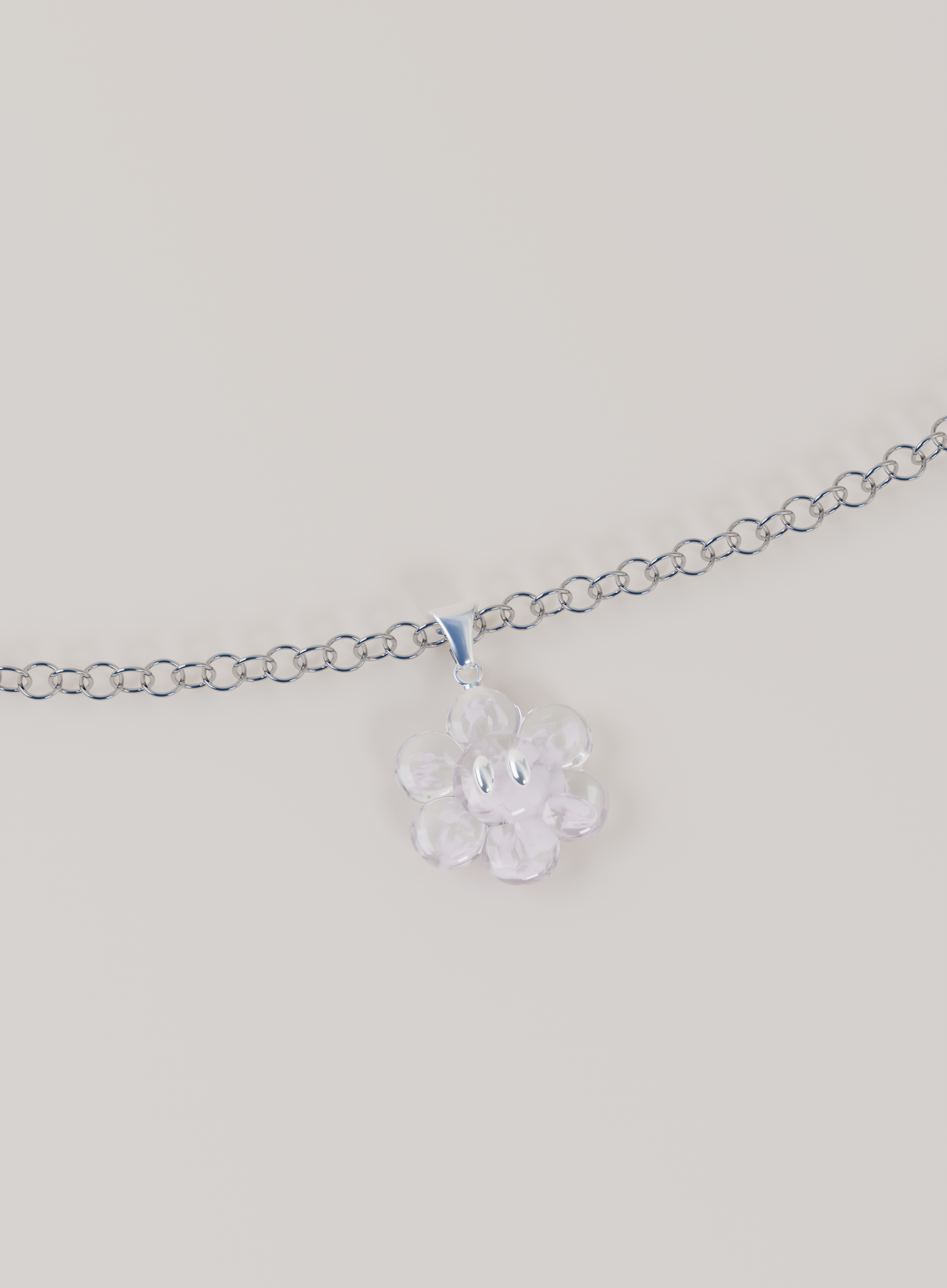 Pendentif & Chaîne argent 925 - FLOWER