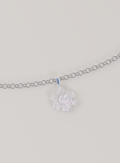 Pendentif & Chaîne argent 925 - FLOWER