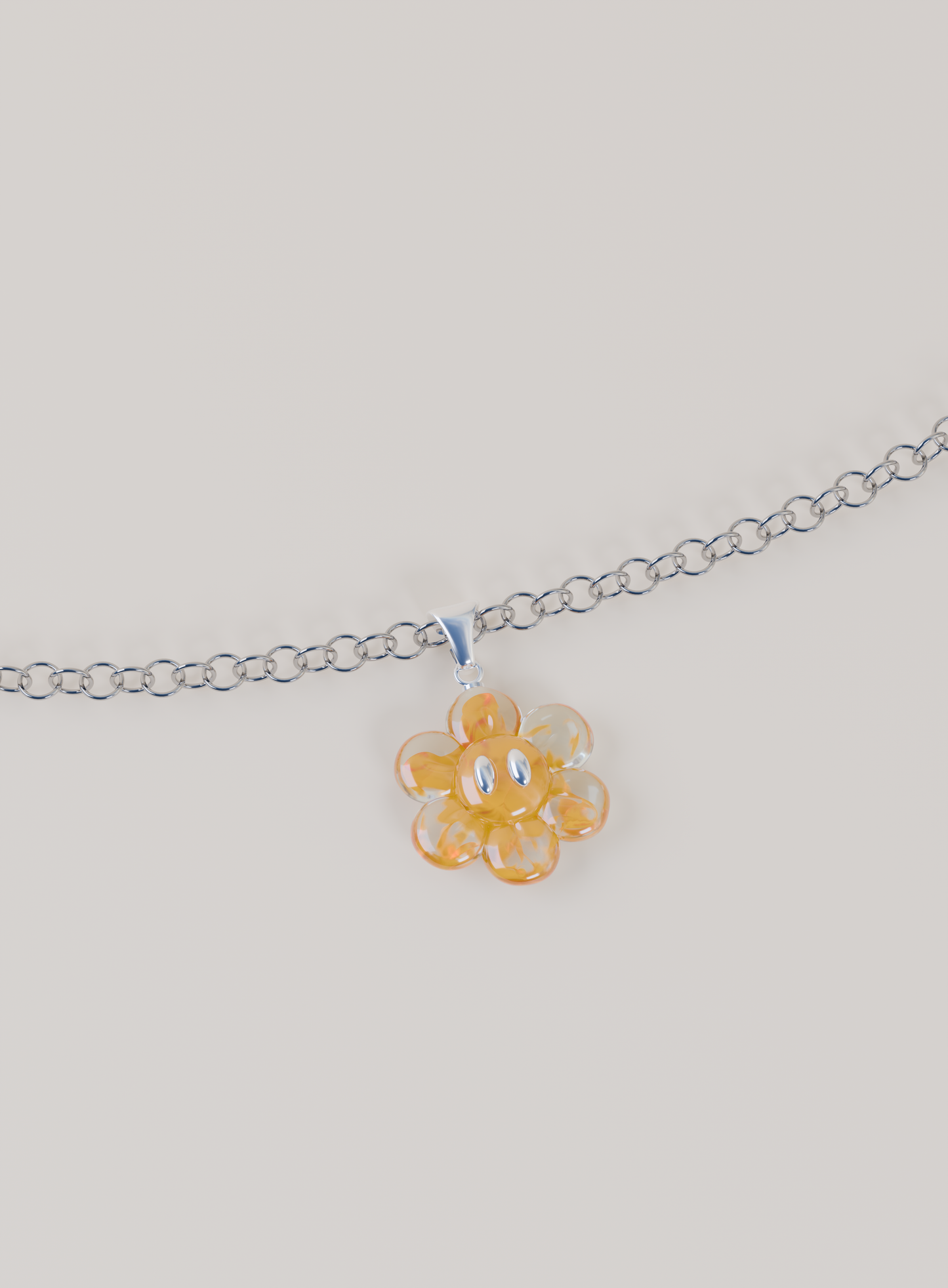 Pendentif & Chaîne argent 925 - FLOWER