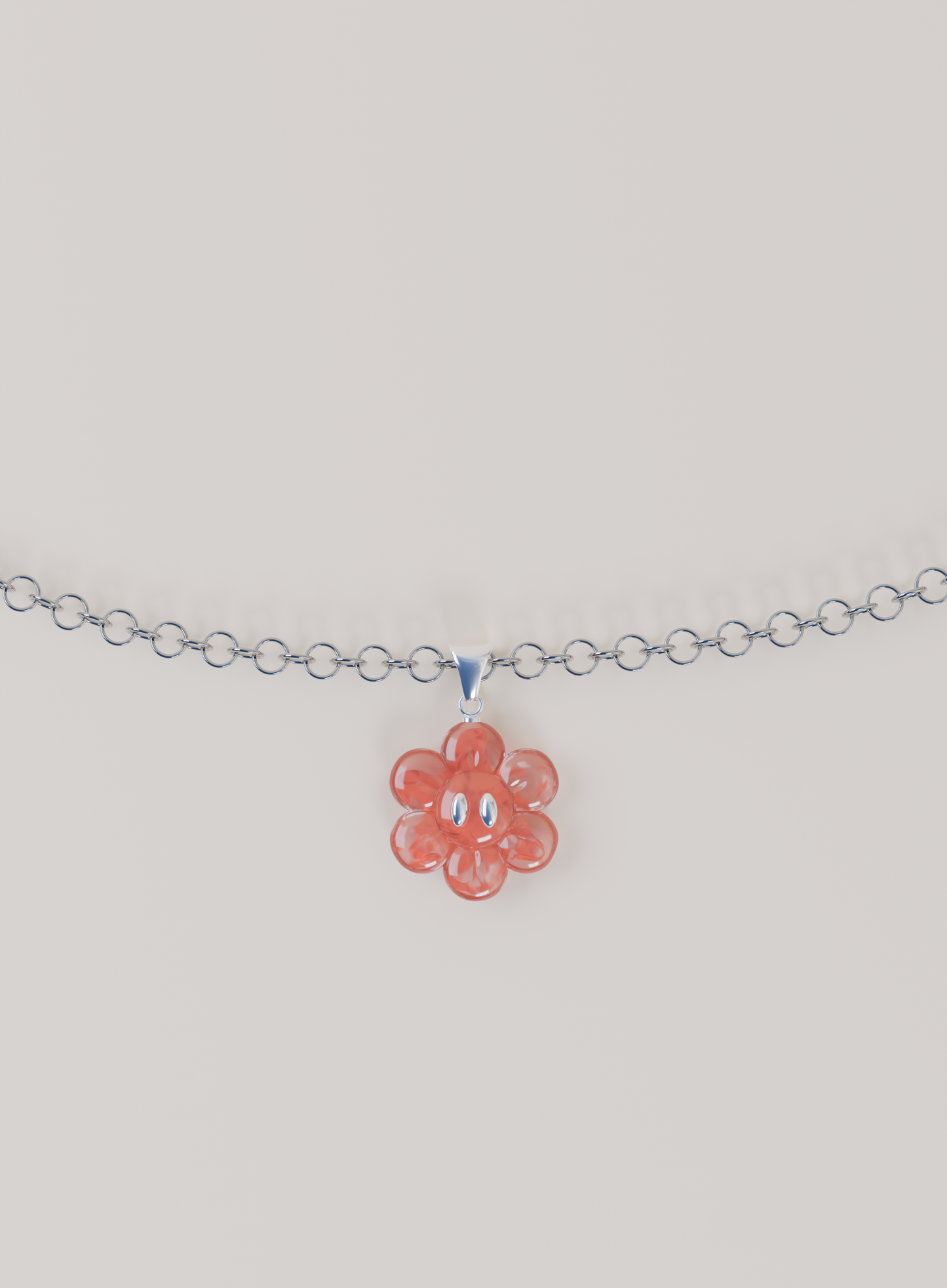 Pendentif & Chaîne argent 925 - FLOWER