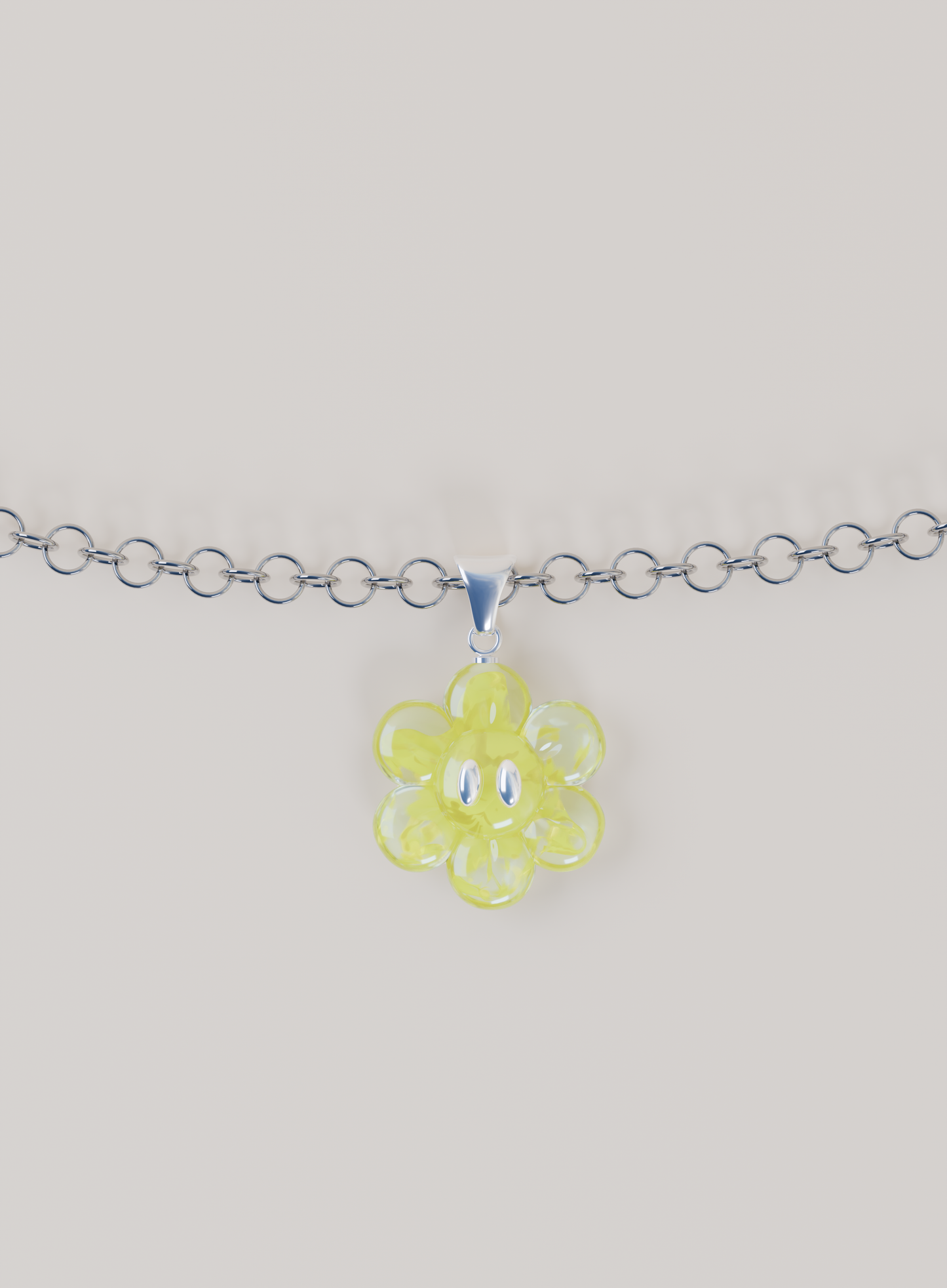 Pendentif & Chaîne argent 925 - FLOWER