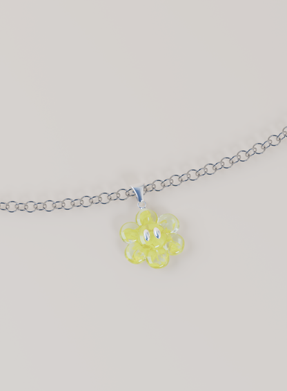 Pendentif & Chaîne argent 925 - FLOWER