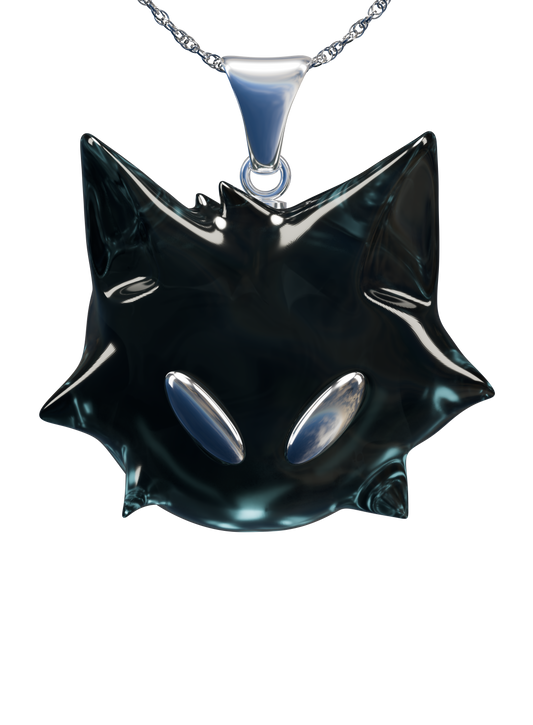 Collier Pendentif CATMOON - Noir