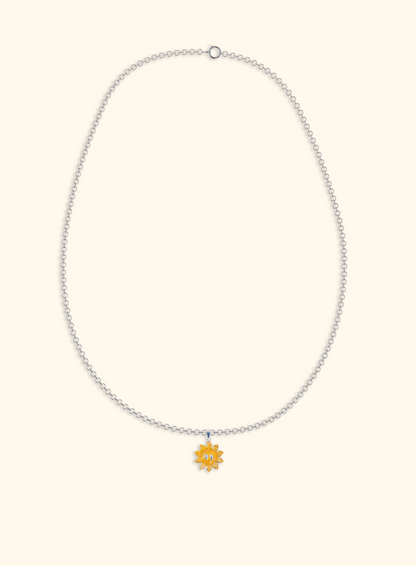 Collier Pendentif Sunflower - ARGENT 925