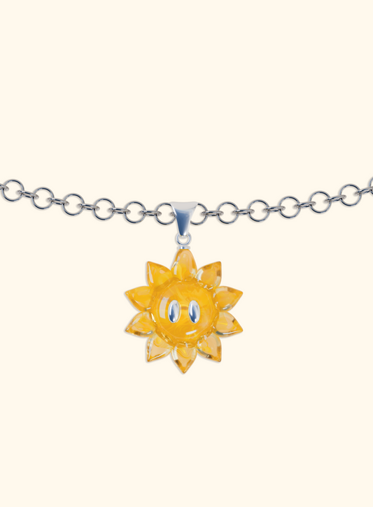 Collier Pendentif Sunflower - ARGENT 925