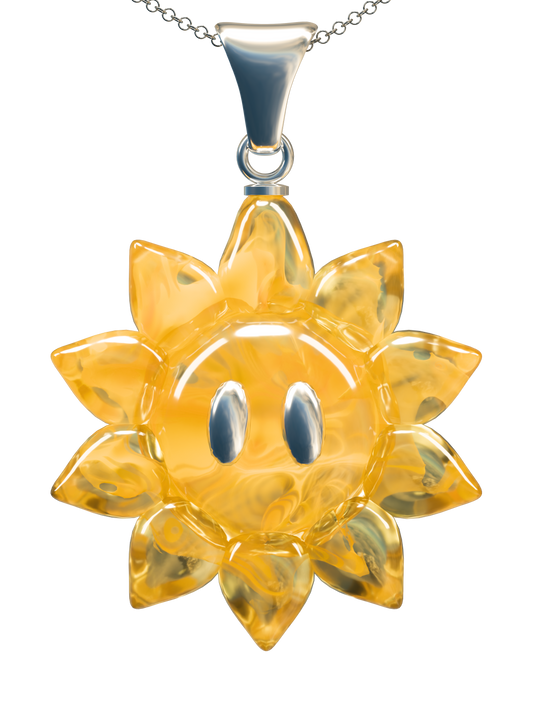 Collier Pendentif Sunflower - ARGENT 925