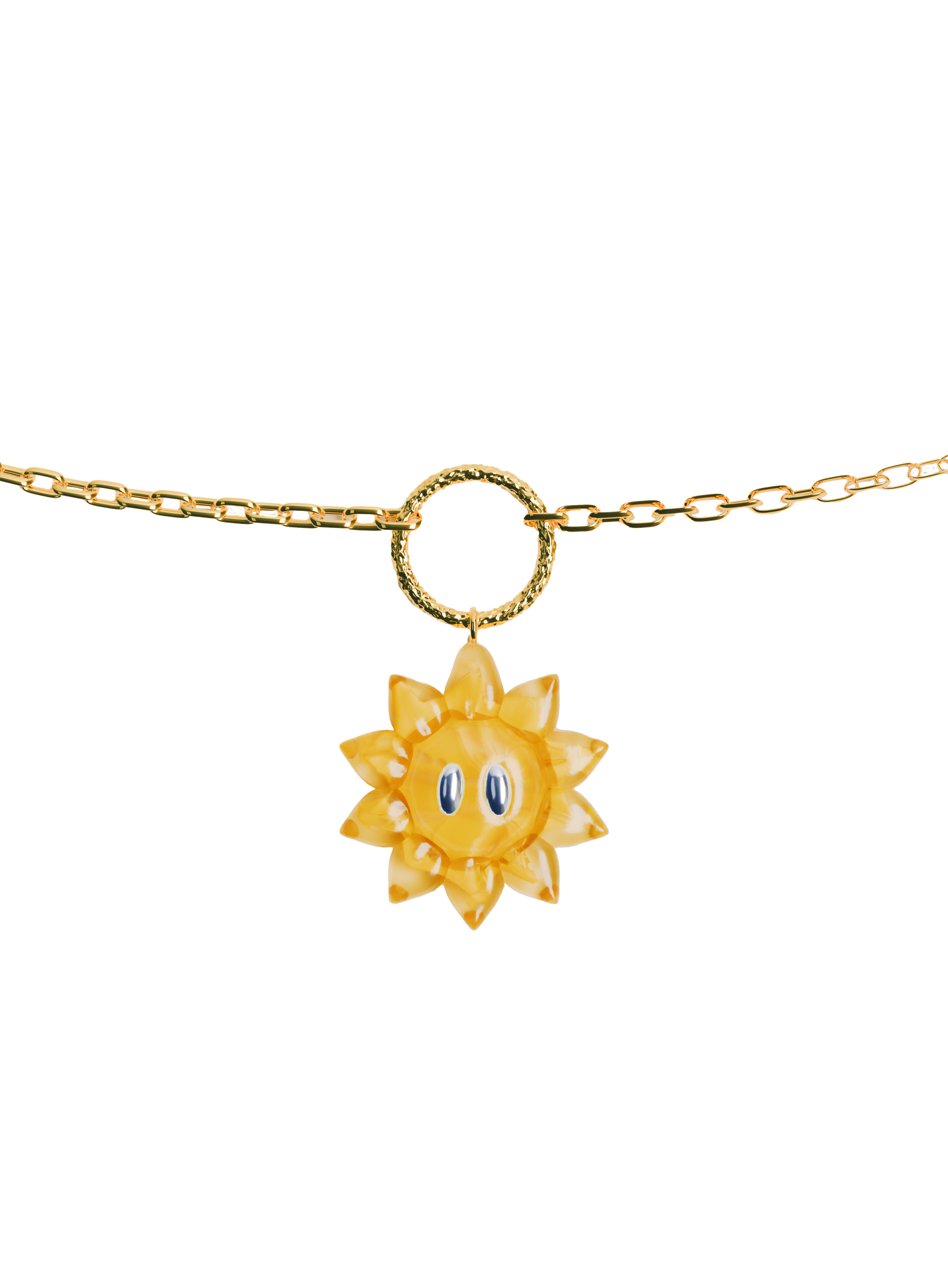 Collier Sunflower - PLAQUE OR