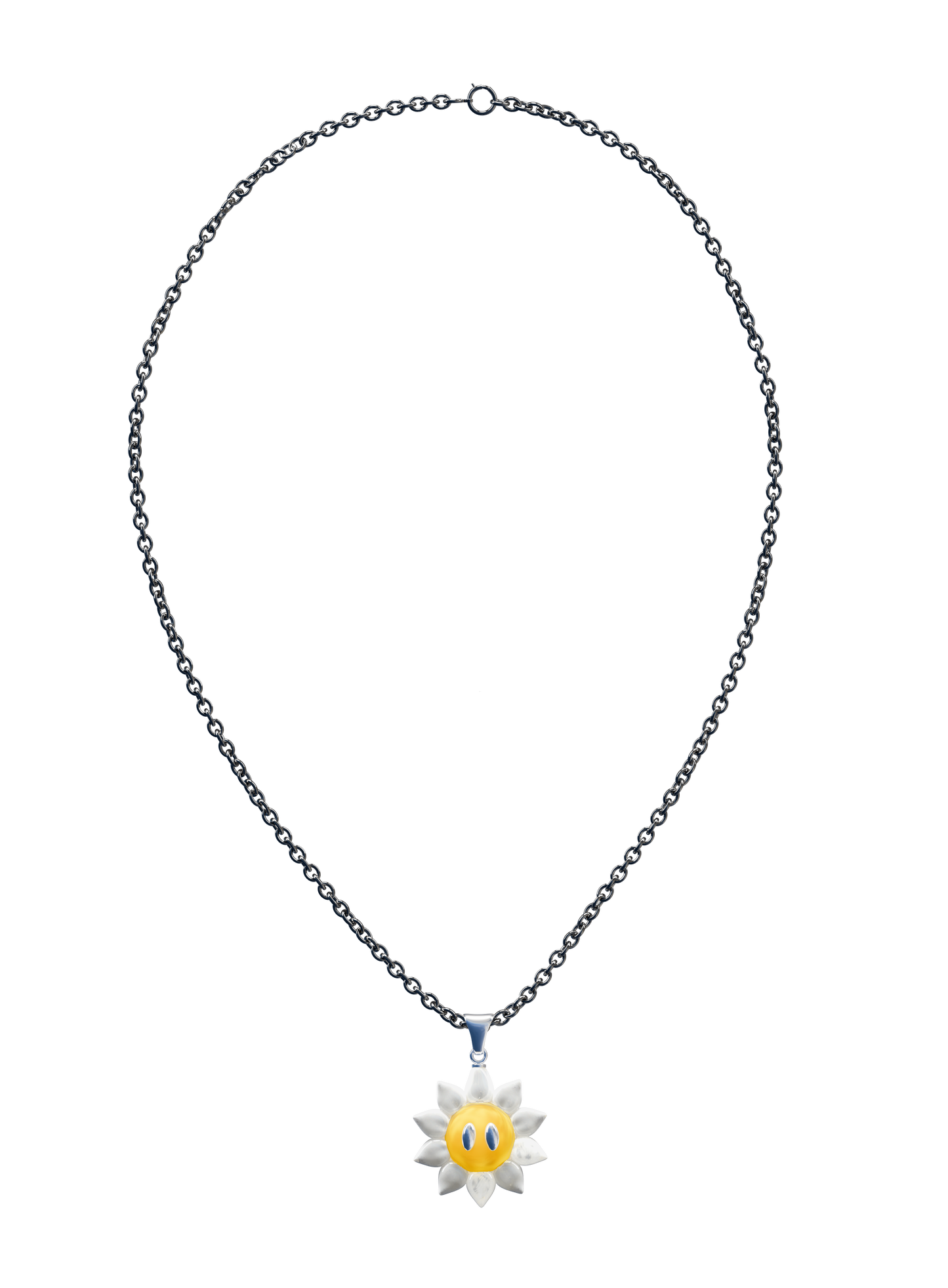 Collier Pendentif Sunflower - Bi-Color