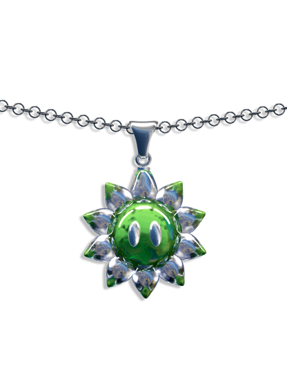 Collier Pendentif Sunflower - CRYSTAL