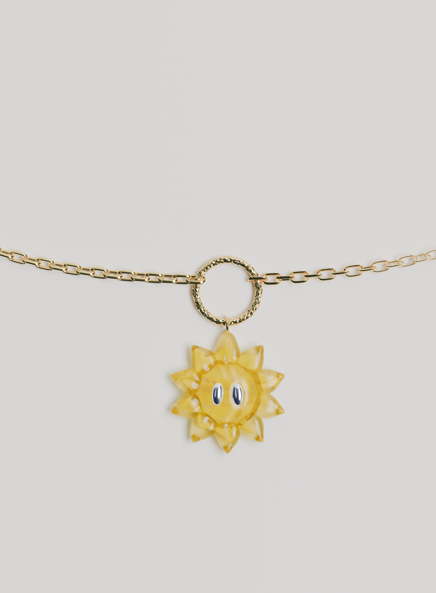 Collier Sunflower - PLAQUE OR