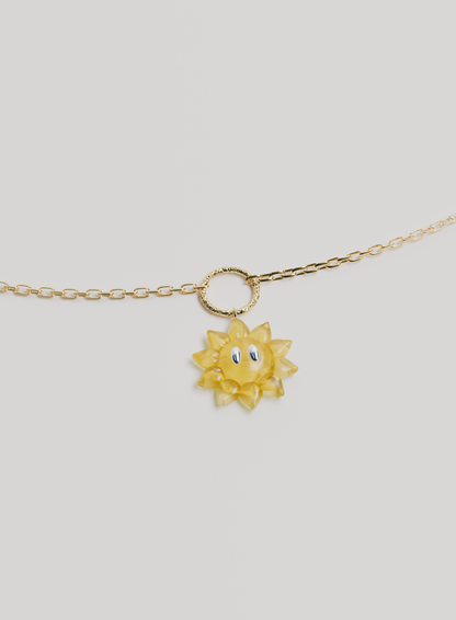 Collier Sunflower - PLAQUE OR