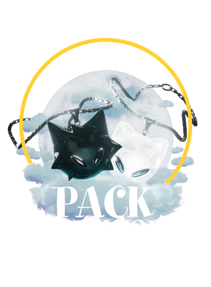 Pack CATMOON - Pendentif Noir & Blanc